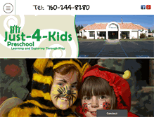 Tablet Screenshot of just4kidspreschool.com